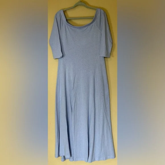 Free People Carrie Midi Dress in Blue Heron NWT Size Medium - Picture 2 of 7